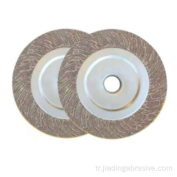 Metal için parlatma diski chuck flep tekerlek aşındırıcı